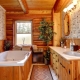 Bathroom in a wooden house: interesting design solutions