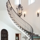  Metal railings in the interior design of the house
