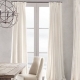  White curtains - a stylish solution.