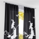  Black and white curtains: play on contrasts