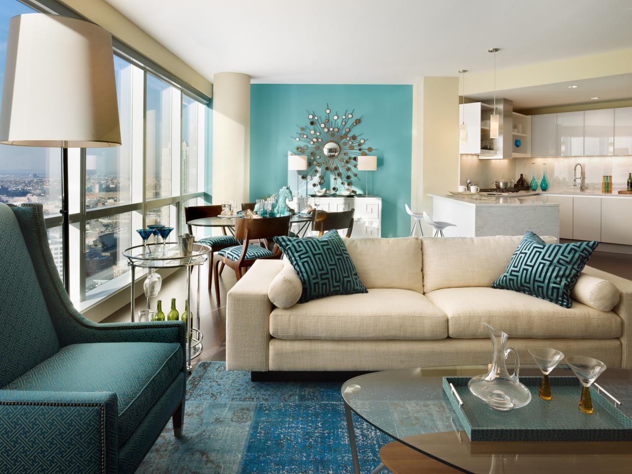 Living Room In Turquoise Colors 49, Living Room Turquoise Accents