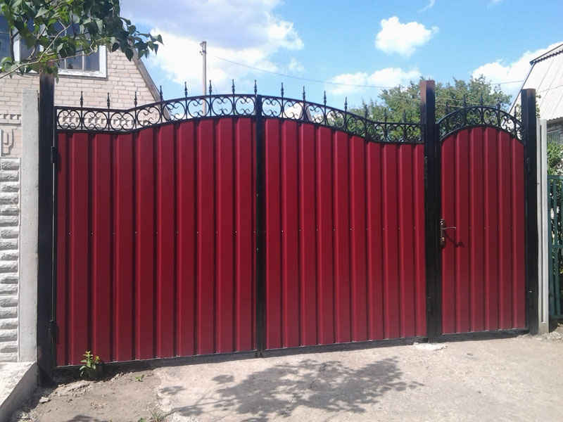Gates Made Of Corrugated Flooring 50, Corrugated Metal Gate Designs