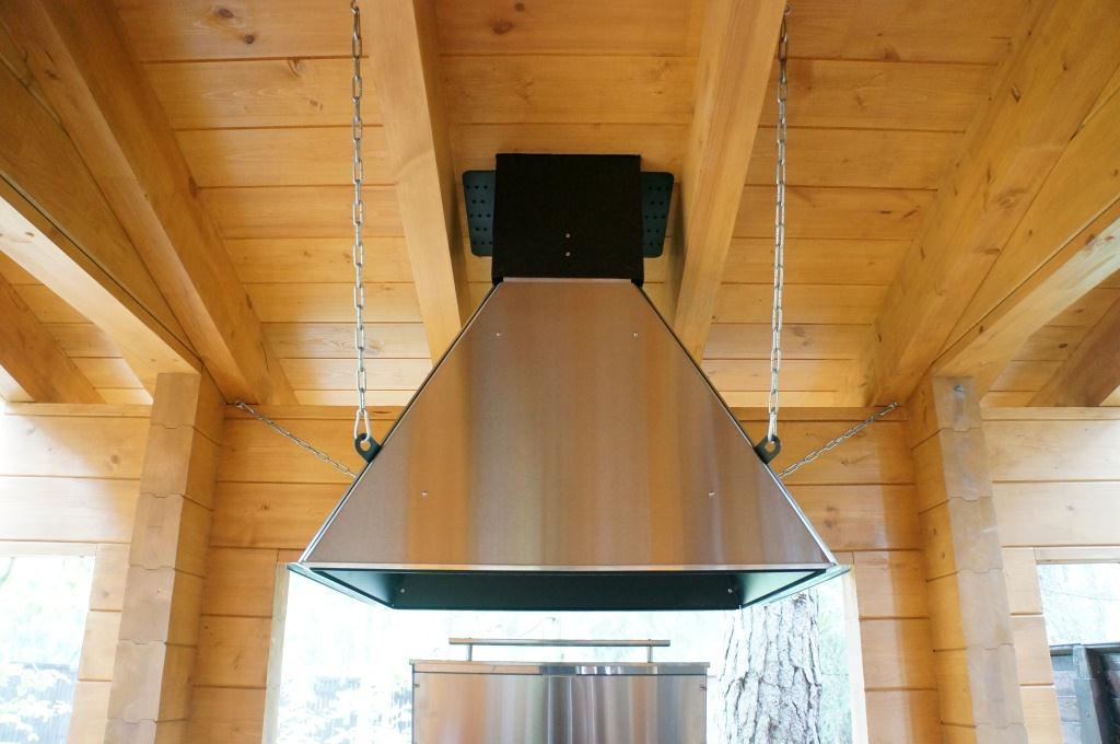 Uitvoeren Postcode Celsius Afzuiging voor barbecue (71 foto's): uitlaatparaplu met pijp, ontwerp met  hittebestendige ventilator en schoorsteen voor woongebouwen en een garage