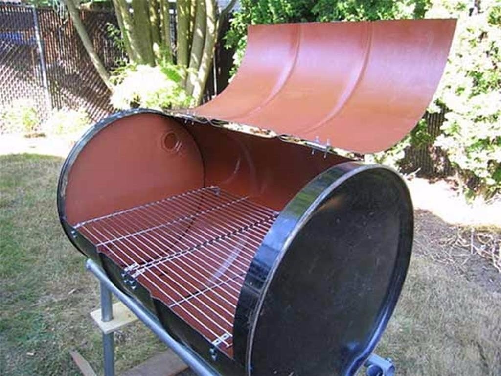Onwijs Brazier van een vat (29 foto's): hoe maak je een barbecue en grill NB-13