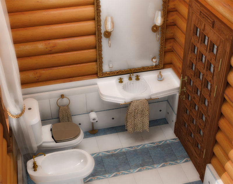 Un baño en una casa de madera cómo hacer tus propias manos, acabados e impermeabilización, instrucciones paso a
