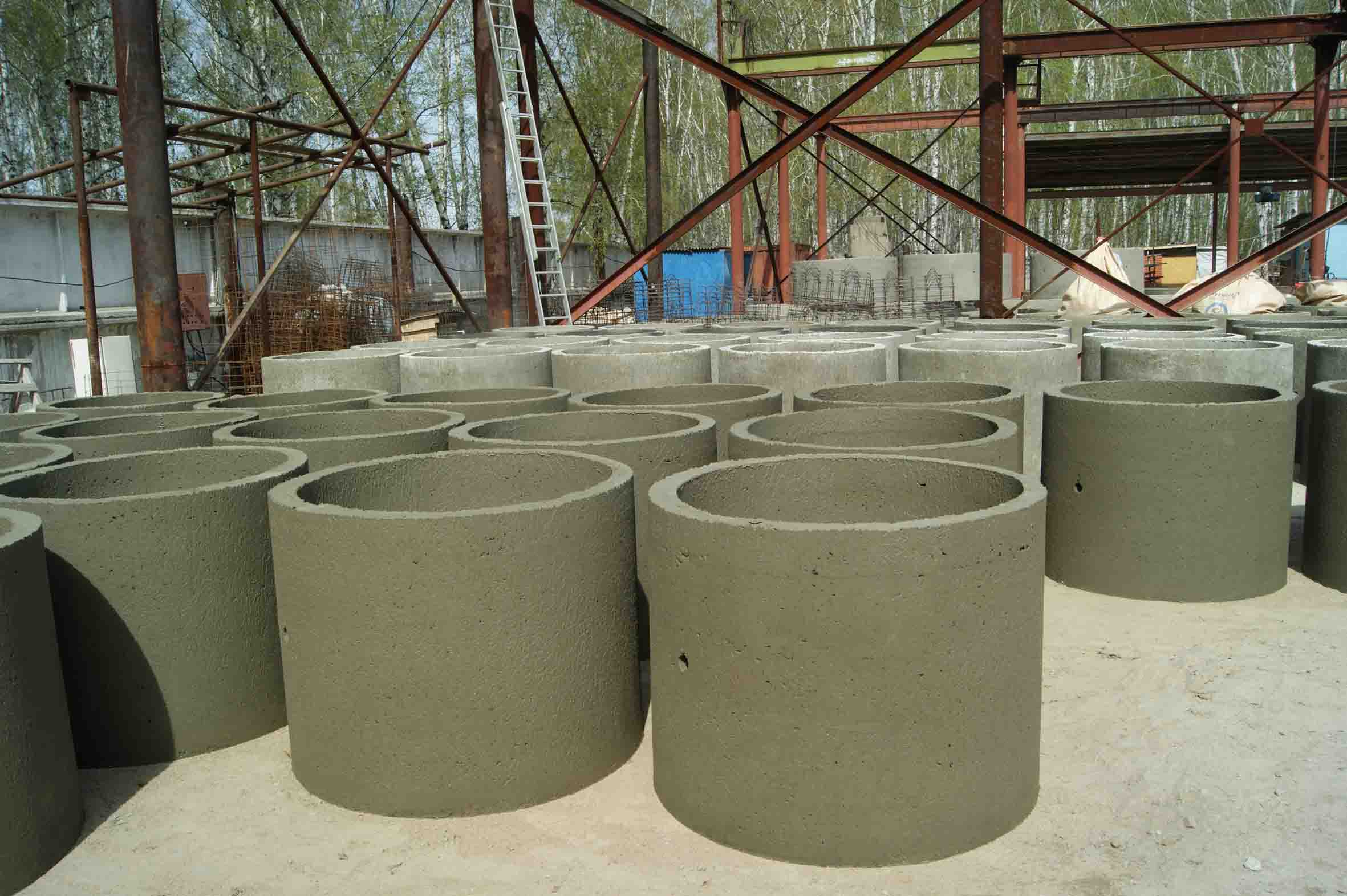 safety tank cement well ring making process - YouTube