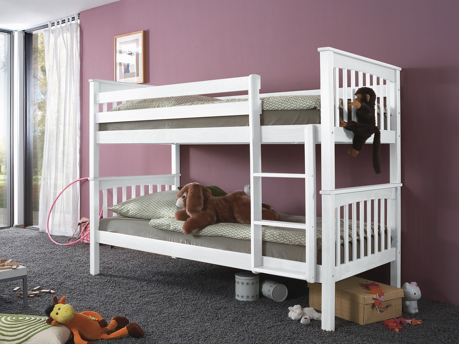 Rails and ladder double decker bed