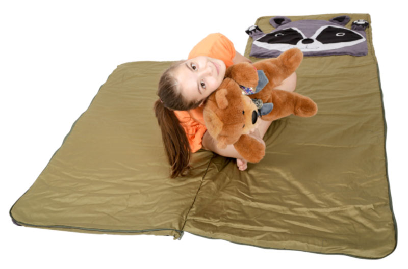 Sac De Couchage Enfant Motif Animal - Coussin Amovible, Pliable, Lavable, Pour Camping, Voyages, Sieste
