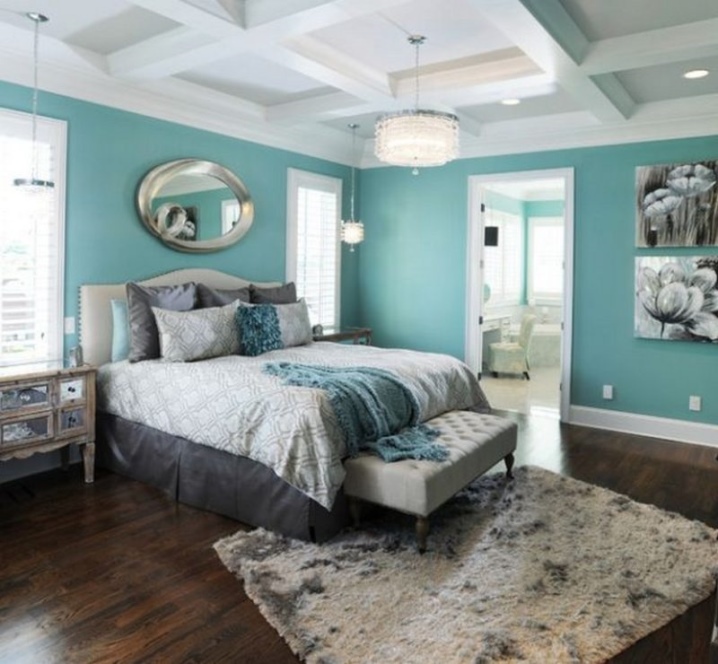 Turquoise Bedroom 68 Photos Interior Design In Chocolate